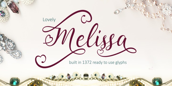 Lovely Melissa Font preview