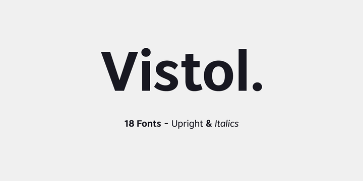 Vistol Sans Font preview