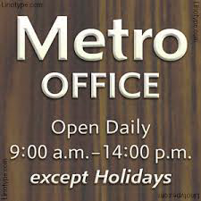 Metro Office Font preview