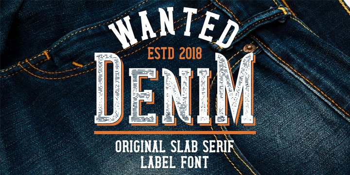 Wanted Denim Font preview