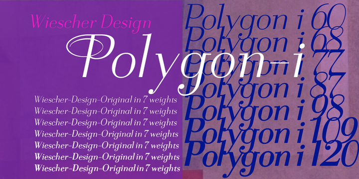 Polygon I 109 Font preview