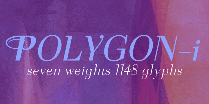 Polygon I 98 Font preview