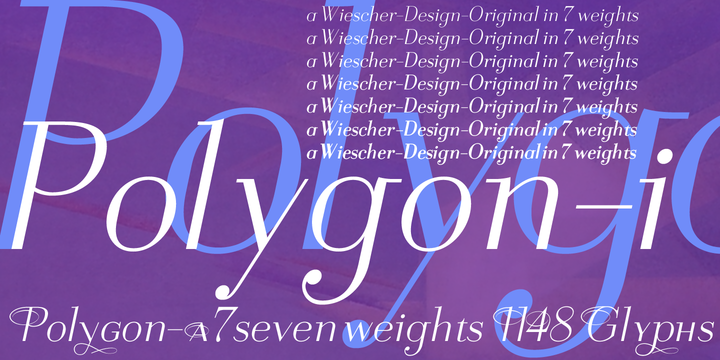 Polygon I Font preview