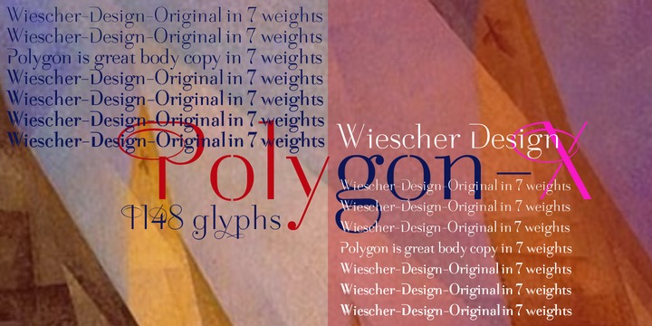 Polygon X 98 Font preview