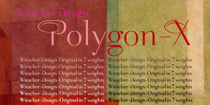 Polygon X 60 Font preview