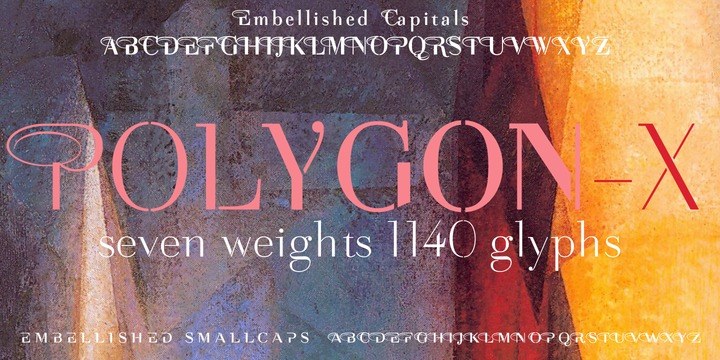 Polygon X 120 Font preview
