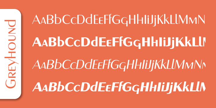 Greyhound Bold Font preview