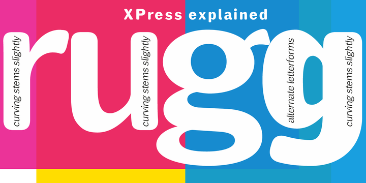 Xpress Rounded Heavy Font preview