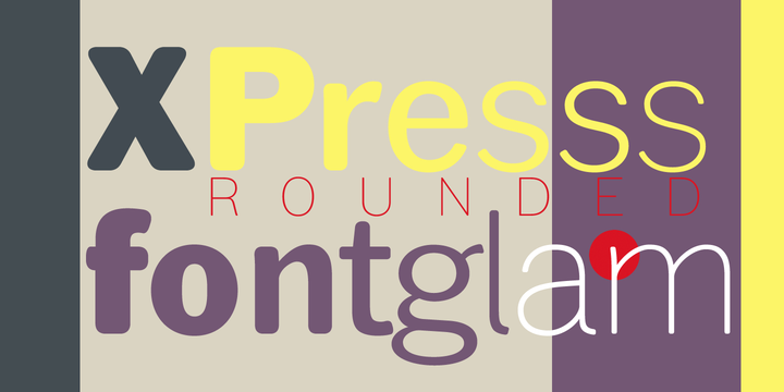 Xpress Rounded Thin Italic Font preview