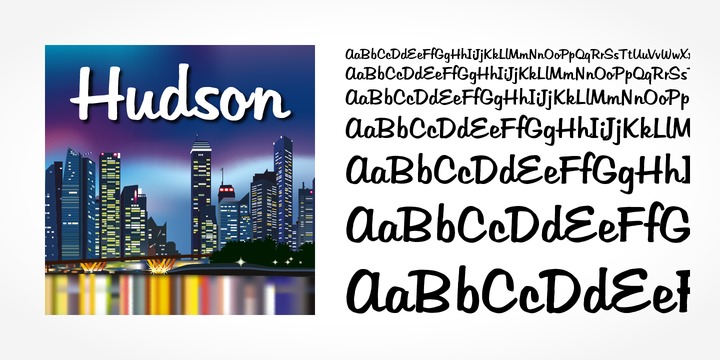 Hudson Regular Font preview