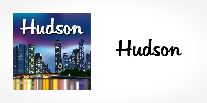 Hudson Font preview
