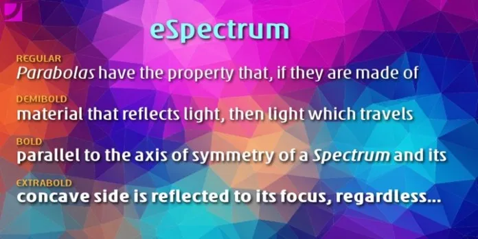 eSpectrum Bold Font preview