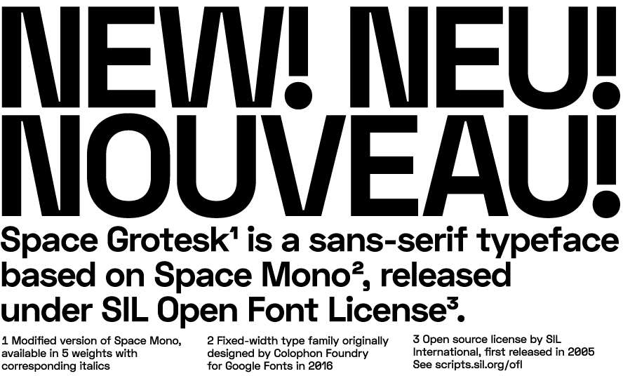 Space Grotesk Font preview