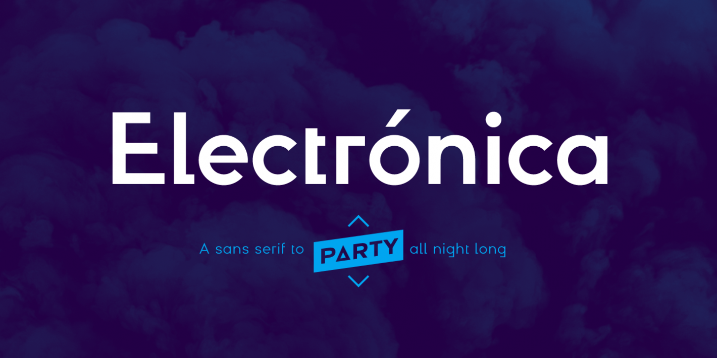 Electronica Font preview
