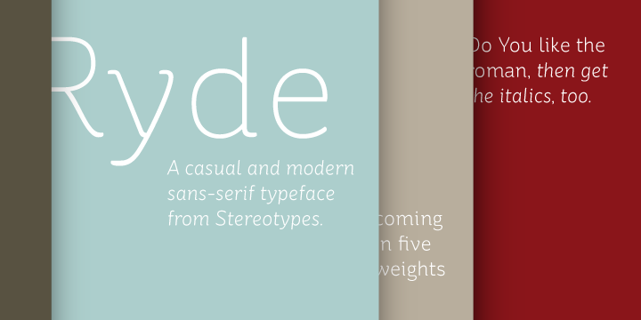 St Ryde Light Font preview