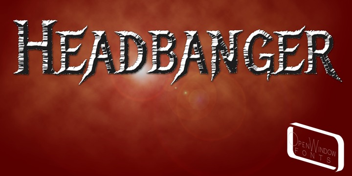 Headbanger Font preview