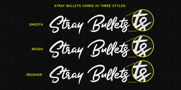 Stray Bullets Rougher Font preview