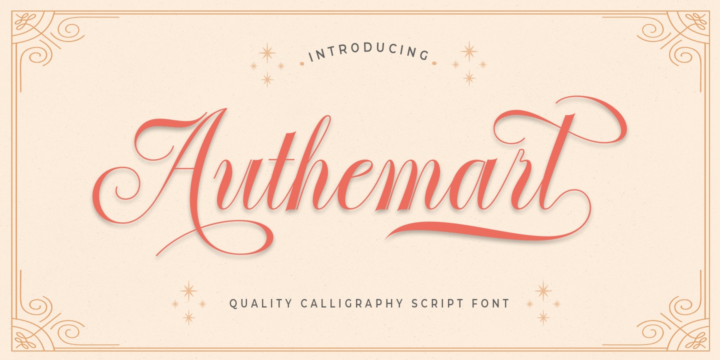 Authemart Font preview