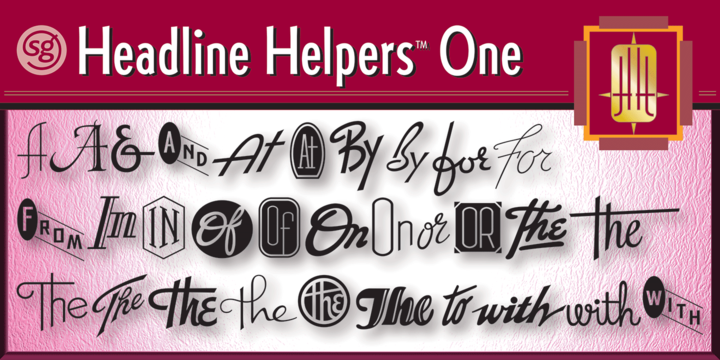 Headline Helpers SG Font preview