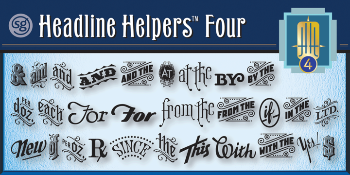 Headline Helpers SG Three Font preview