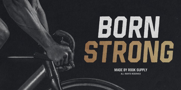 Born Strong Font preview