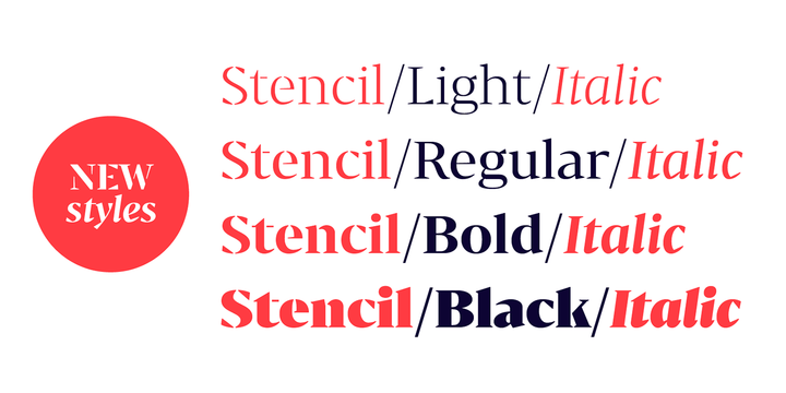Bw Darius Stencil Black Font preview
