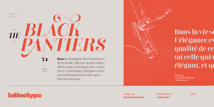 Couturier Poster Regular Font preview