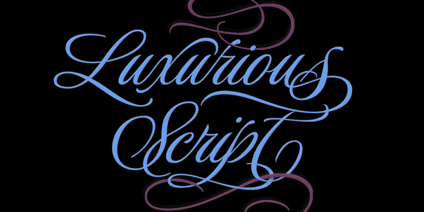 Luxurious Pro Font preview