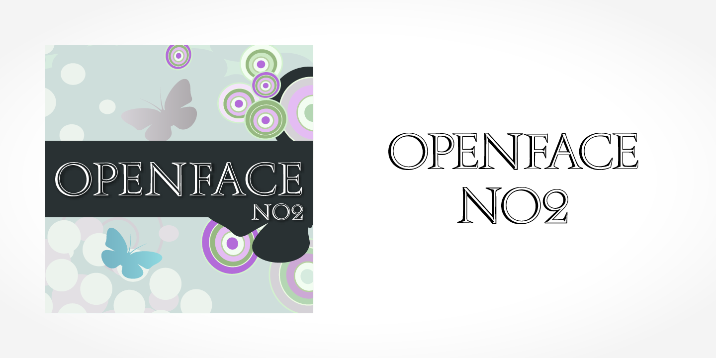 Openface No2 Font preview