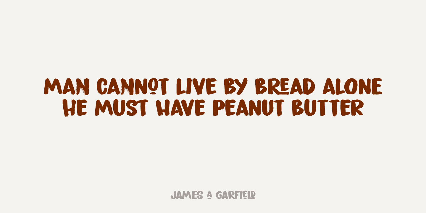 Peanut Crunch Regular Font preview