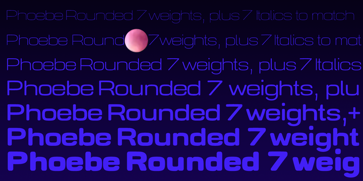 Phoebe Rounded Semi Bold Font preview