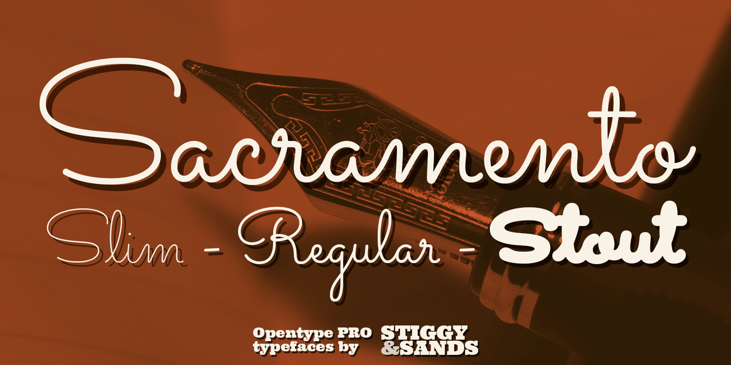 Sacramento Pro Font preview