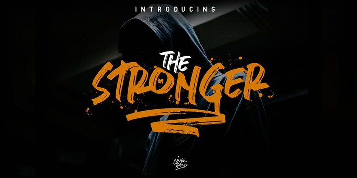 Stronger Font preview