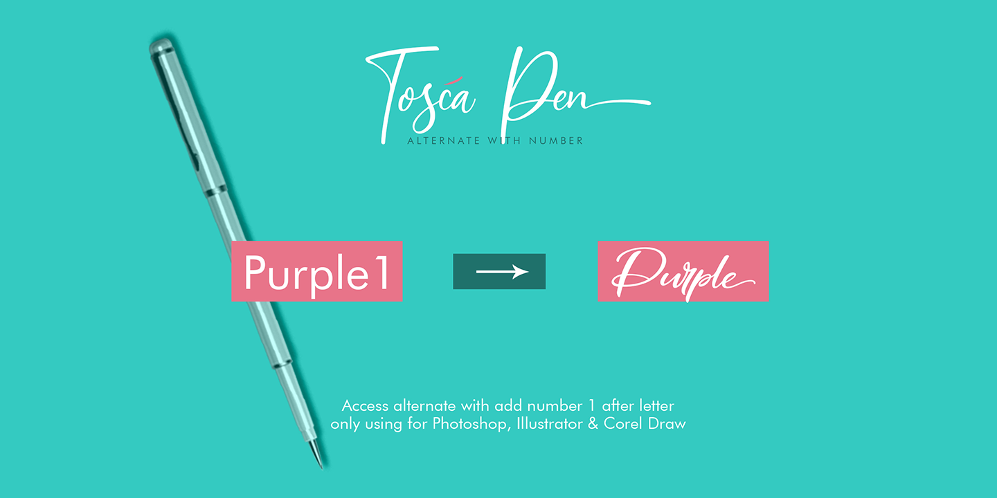 Tosca Pen Regular Font preview