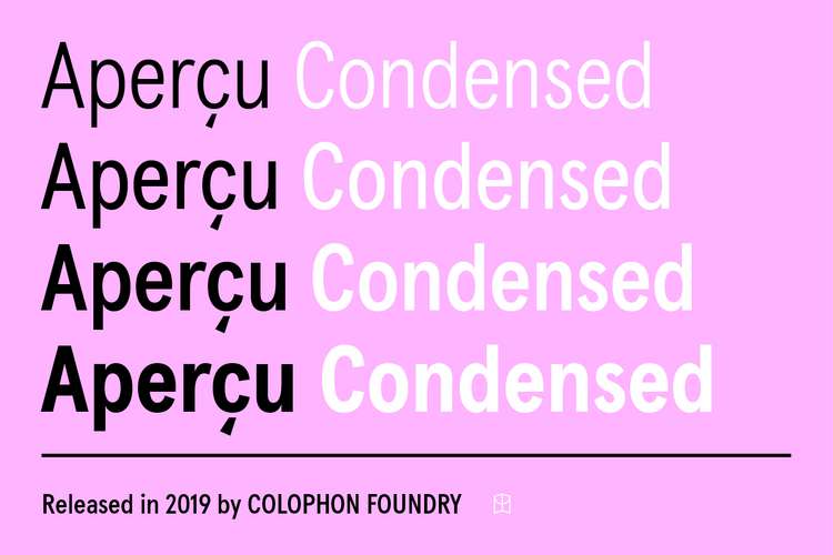 Apercu Condensed Pro Font preview