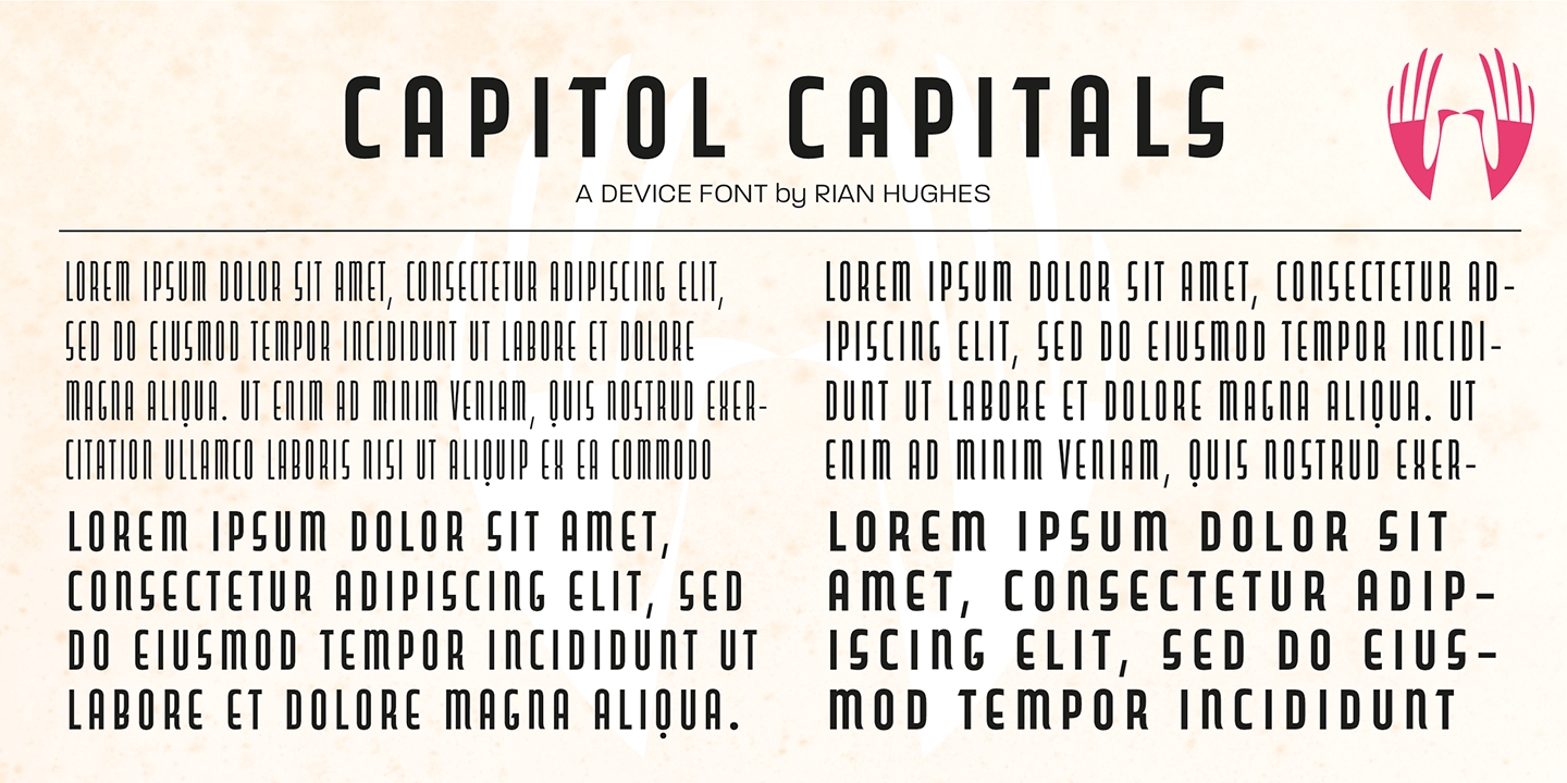 Capitol Medium Font preview