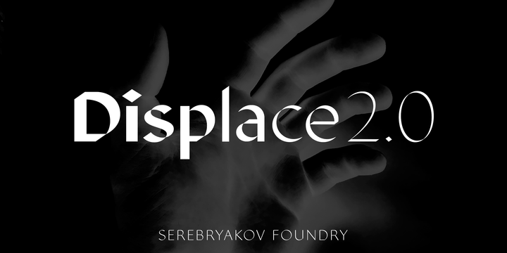Displace 2.0 Font preview