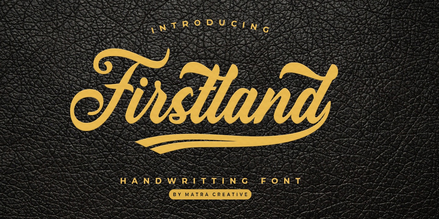 Firstland Font preview