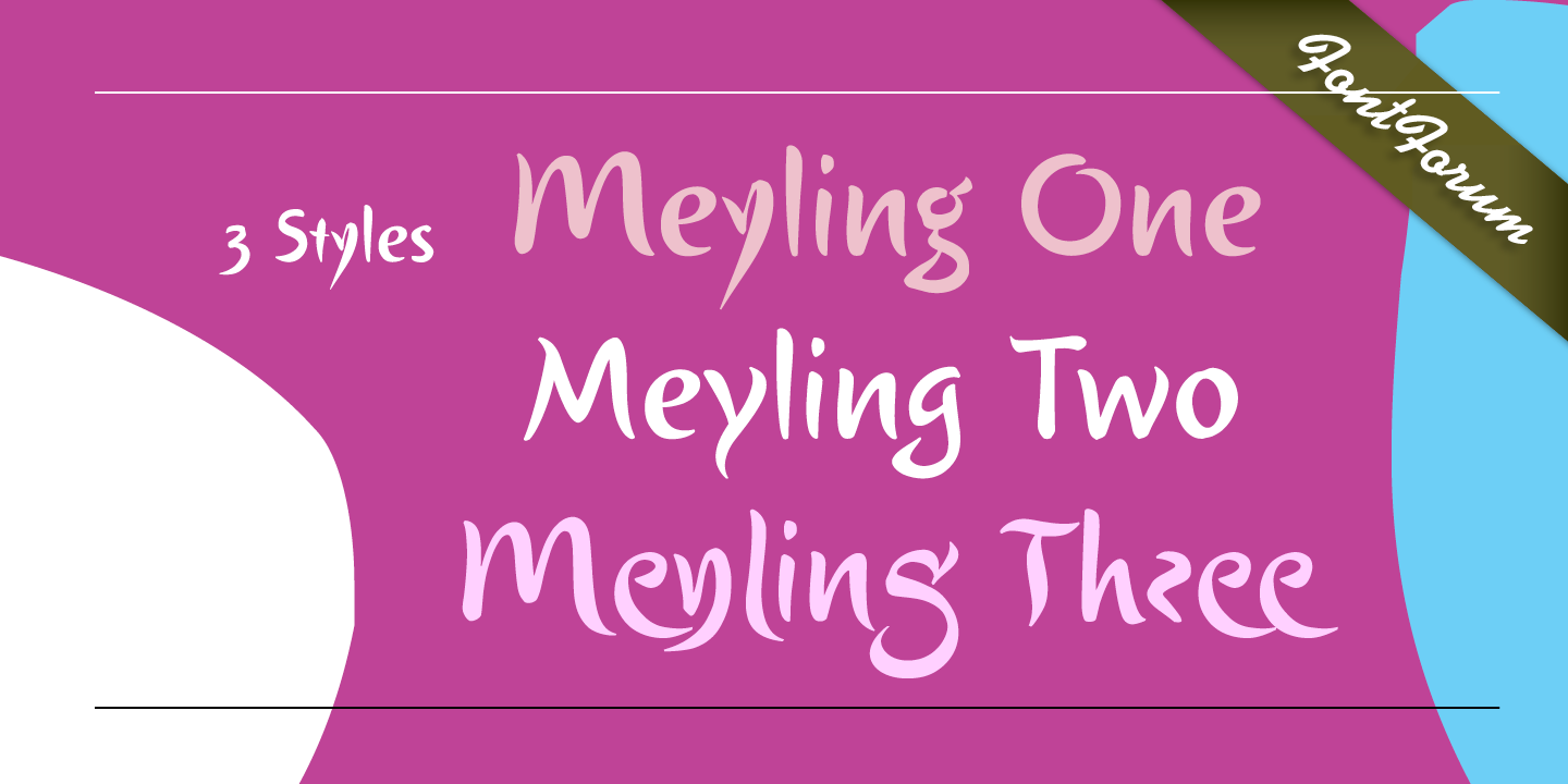 Meyling One Font preview