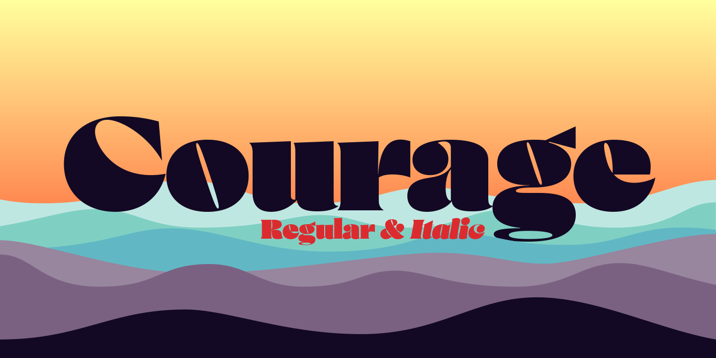 Courage Font preview