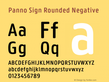 Panno Sign Font preview