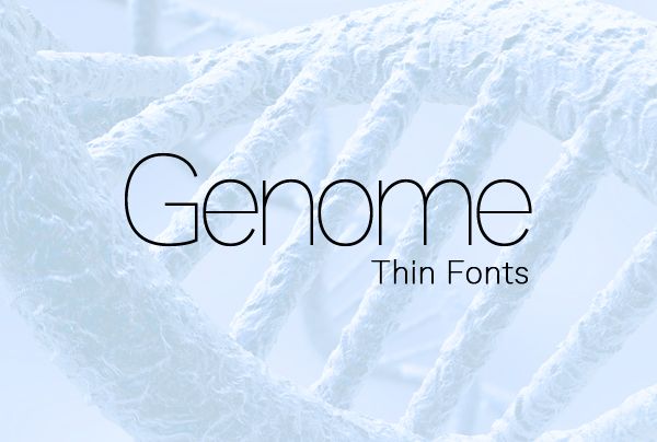 Genome Font preview