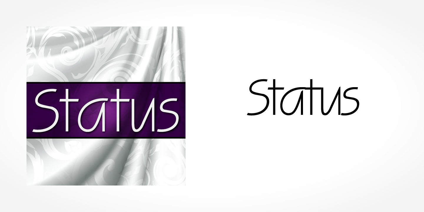 Status Font preview