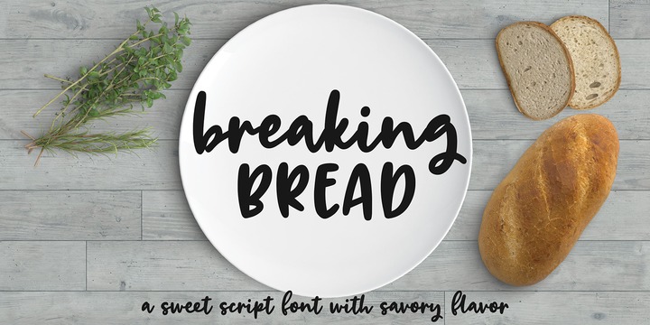 Breaking Bread Font preview
