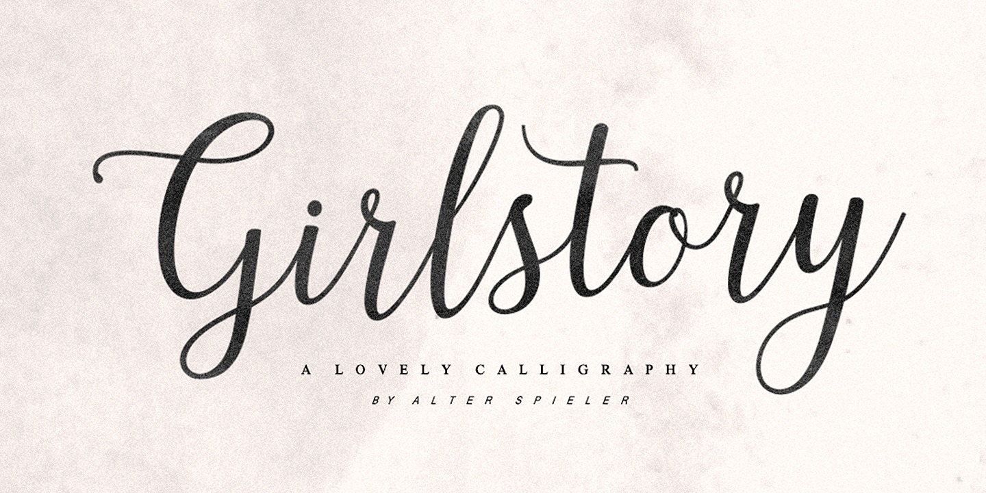 Girlstory Script Regular Font preview