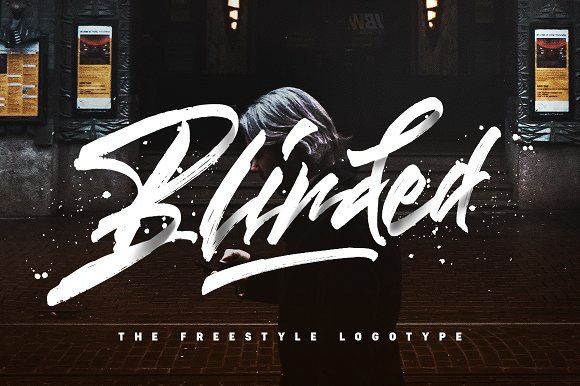 Blinded Font preview