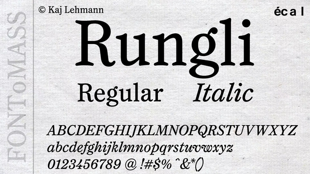 Rungli Font preview