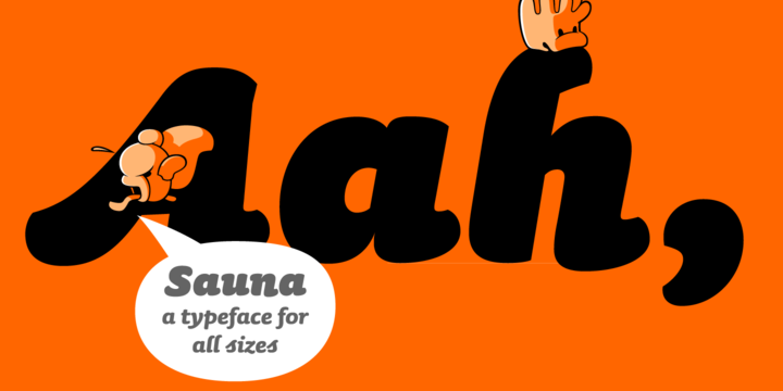Sauna Pro Regular Italic Font preview