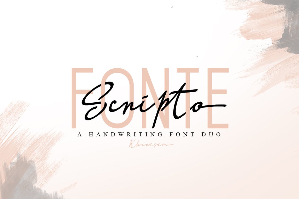 Scripto Font preview