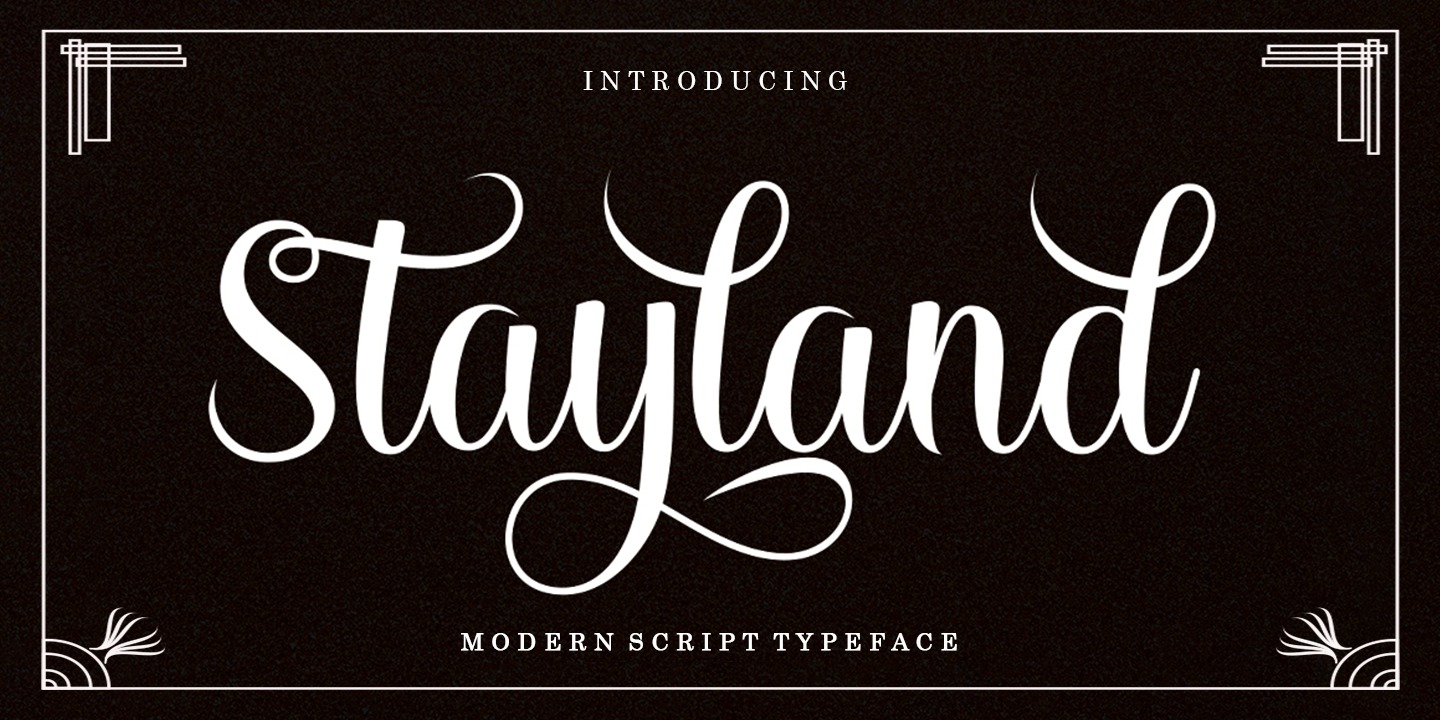 Stayland Font preview